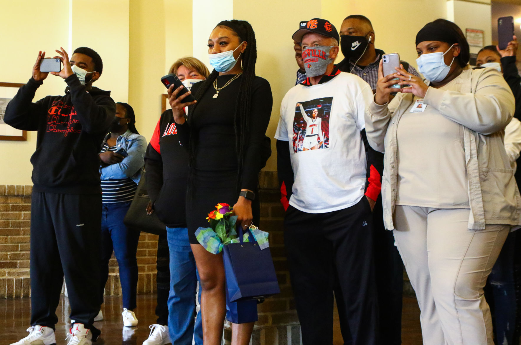 Gallery: Dana Evans WNBA draft viewing party